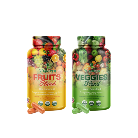 Superfood Fruits and Veggie Capsules - Overall Health and Energy - For Men and Women