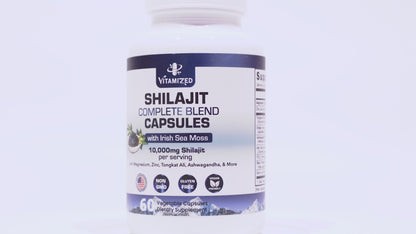 Shilajit Complete Blend - Energy and Endurance - Pure Shilajit Extract - 60 Capsules